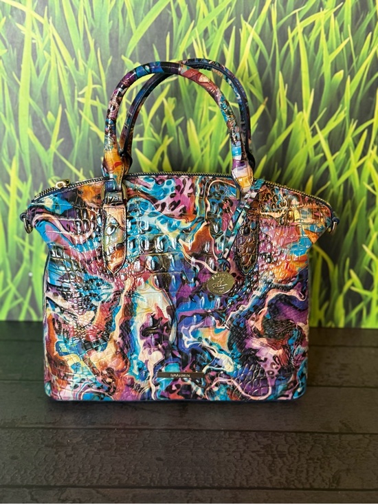 Brahmin Handbags - Brahmin Euphoria Duxbury Satchel Animal Colorful Print Leather NWT